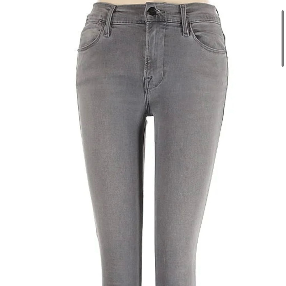 Frame Denim High Rise Gray Jeans Slim Fit
